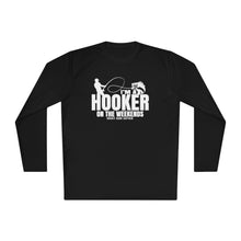 Load image into Gallery viewer, I&#39;m a Hooker on the Weekends Bass Design Funny Credit Card Captain Long Sleeve Tee
