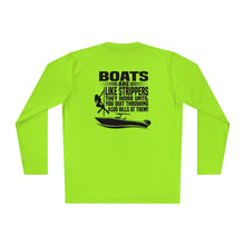 Load image into Gallery viewer, Boats Are Like Strippers Funny Official Credit Card Captain- T-Top Design Long Sleeve Tee
