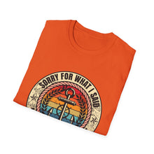Load image into Gallery viewer, Sorry For What I Said While Docking the Boat Funny Official Credit Card Captain- T-Top Design Softstyle T-Shirt
