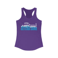 Load image into Gallery viewer, Getcha Some Pontoon Boat At The Dock Official CCC Funny Women&#39;s Racerback Tank
