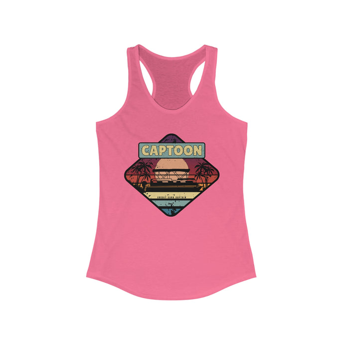 Captoon Official Credit Card Captain Women's Racerback Tank