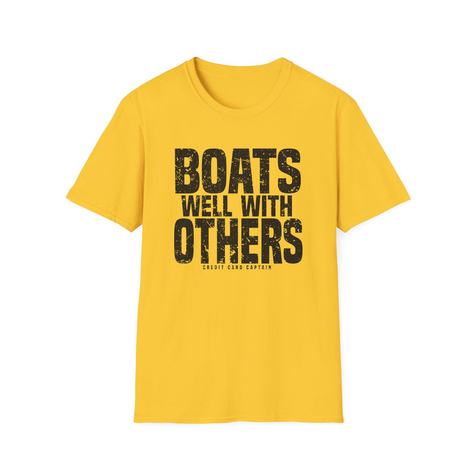 Boats Well With Others Official Credit Card Captain Softstyle T-Shirt