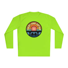 Load image into Gallery viewer, Sunset Under The Bridge Pontoon Dispensor Official Credit Card Captain Long Sleeve Tee
