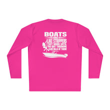 Load image into Gallery viewer, Boats Are Like Strippers Funny Official Credit Card Captain- T-Top Design Long Sleeve Tee
