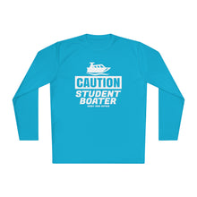 Load image into Gallery viewer, CAUTION! Student Boater! Official Credit Card Captain Funny Lightweight Long Sleeve Tee
