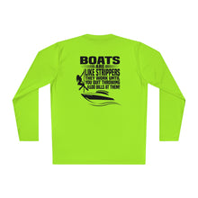 Load image into Gallery viewer, Boats Are Like Strippers Funny Official Credit Card Captain Long Sleeve Tee
