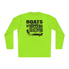 Load image into Gallery viewer, Boats Are Like Strippers Funny Official Credit Card Captain- Bass Boat Design Long Sleeve Tee
