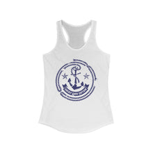 Load image into Gallery viewer, Credit Card Captain Official Broken Anchor Logo Women&#39;s Racerback Tank
