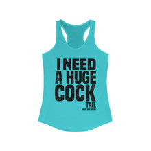 Load image into Gallery viewer, I Need a Huge Cocktail Funny Credit Card Captain Women&#39;s Racerback Tank
