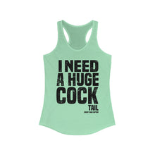 Load image into Gallery viewer, I Need a Huge Cocktail Funny Credit Card Captain Women&#39;s Racerback Tank
