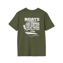 Load image into Gallery viewer, Boats Are Like Strippers Funny Official Credit Card Captain Softstyle T-Shirt
