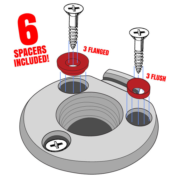 Attwood light armor repair parts for stripped out base - black